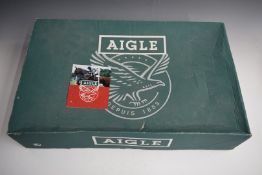 Aigle Coupe Saumur riding boots, size 38 / 5, appear new and unused, in box