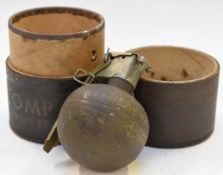 American M67 inert hand grenade, with box