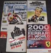 Three various motor car and motorcycle racing interest posters comprising Trophees de Gascogne, 1982