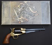 Armi San Marco Colt style .36 blank firing six-shot single action revolver with brass frame,