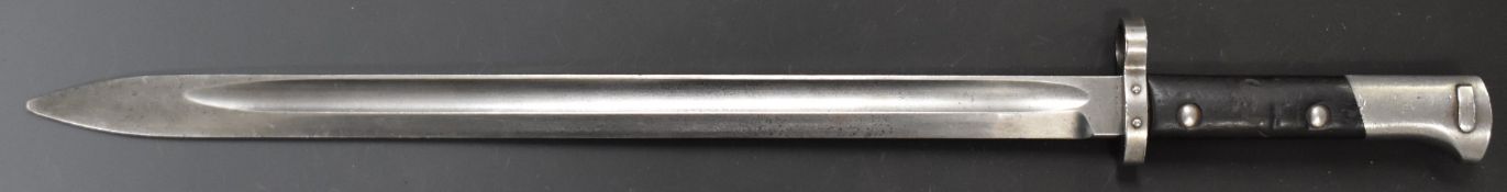 Mauser bayonet with 39.5cm fullered blade. PLEASE NOTE ALL BLADED ITEMS ARE SUBJECT TO OVER 18 CHECK