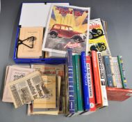 Austin Seven books, magazines and videos to include Woodrow manual, DVDs including Bristol Austin