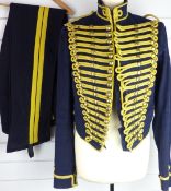 British Army Royal Gloucestershire Hussars other ranks full dress jacket of blue cloth, with