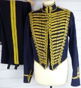 British Army Royal Gloucestershire Hussars other ranks full dress jacket of blue cloth, with