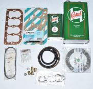 Austin Seven parts including new unused head gasket, further gaskets, Newton Bennet clutch