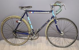 Vintage BSA Golden Wings touring or racing bicycle, with Lycett swallow leather saddle, Benelux