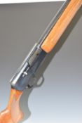 Browning 2000 12 bore 3-shot semi-automatic shotgun with named and engraved locks, chequered semi-