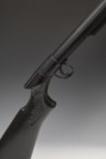 Vintage BSA Lincoln Jeffries style .177 air rifle with shaped, chequered and named semi-pistol grip,