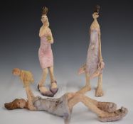 Three Grant Palmer Views of Life figures comprising Unconditional Love, Fishing Tackles and 2am,