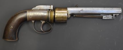 70 bore six shot transitional revolver with sprung bayonet
