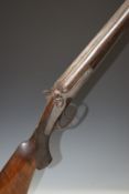 Anton Schwandner of of Wien 14 bore side by side shotgun with named and engraved lock, engraved
