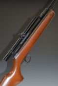 BSA Meteor .22 air rifle with semi-pistol grip, adjustable sights and 4x15 scope, serial number