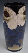 Dennis Chinaworks limited edition 1/27 barrel vase decorated in the White Poppy pattern, Sally