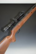 Crosman Nitro Venom .22 air rifle with semi-pistol grip, raised cheek piece to the stock, sound