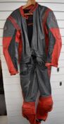 Dainese 'Ducati' one piece leather motorcycle suit, size 56. The vendor (now too old to ride a