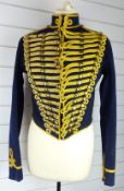 British Army Royal Gloucestershire Hussars other ranks full dress jacket of blue cloth, with