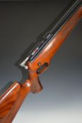 Brocock Hunter .22 PCP air rifle with chequered semi-pistol grip, raised cheek piece, adjustable