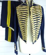 British Army Royal Gloucestershire Hussars other ranks full dress jacket of blue cloth, with