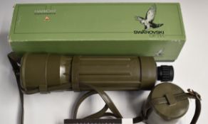 Swarovski Optik Habicht 30x75 spotting scope, serial number 60X43033, in original box with