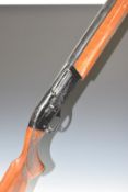 Remington model 1100 12 bore 3-shot semi-automatic shotgun with ornately carved and chequered semi-