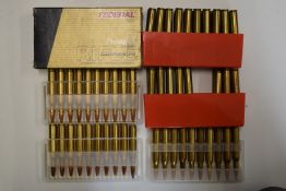 Sixty-six .270 rifle cartridges including Federal Premium in original box. PLEASE NOTE THAT A