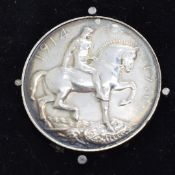 British Army WW1 medal pair comprising War Medal and Victory Medal named to 915919 Driver A J