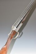William Jackman Jeffery & Co 12 bore side by side shotgun with engraved named locks, underside,