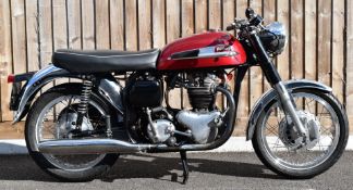 1964 Norton Atlas 750cc twin cylinder motorbike, registration number 177 HUU, with V5c. Having