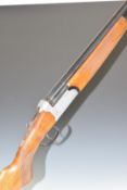 Marocchi 12 bore over and under shotgun with engraved scenes of birds to the locks and underside,
