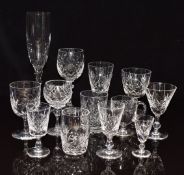 A suite of Stuart Crystal glasses