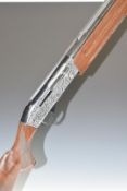 Shadow F-1 12 bore three-shot semi-automatic shotgun with engraved locks, chequered semi-pistol grip