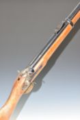 Parker-Hale Enfield pattern .58 percussion hammer action rifle with crown over P-H cypher and 1858