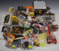 Soft plastic fishing lures, many unused in unopened original packaging, suitable for game, coarse or