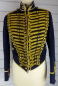 British Army Royal Gloucestershire Hussars other ranks full dress jacket of blue cloth, with