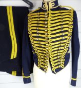British Army Royal Gloucestershire Hussars other ranks full dress jacket of blue cloth, with