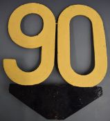 British Railways 90 speed limit sign, height 59cm