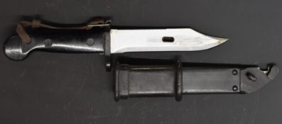 Kalashnikov bayonet with 15cm blade and scabbard. PLEASE NOTE ALL BLADED ITEMS ARE SUBJECT TO OVER