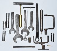 Gardner LX Diesel engine service tools, some named and with purposes on them