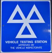 MOT vehicle testing station sign
