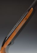 BSA Airsporter S .22 under-lever air rifle with chequered semi-pistol grip and forend and raised