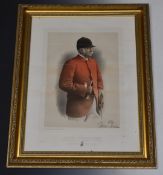 Irish hunting / sporting interest signed artist's first proof coloured print of Robert Watson Esq