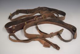 Three British Army Royal Gloucestershire Hussars 'Sam Brown' belts / shoulder belts. Consigned for