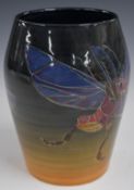 Dennis Chinaworks limited edition 22/24 barrel vase decorated in the Flasher pattern, Sally Tuffin