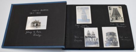 WW2 photo album containing approximately 90 photographs attributed to Chindit Sgt W B Wilkinson