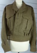 British Army Royal Gloucestershire Hussars Cold War 1949 pattern battledress blouse dated 1964