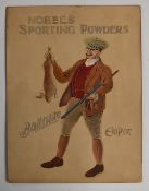 Nobel's Sporting Powders Ballistite Empire shop display advertising watercolour, 37x28cm.