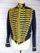 British Army Royal Gloucestershire Hussars other ranks full dress jacket of blue cloth, with