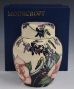 Moorcroft signed limited edition 23/250 Emma Bosson 'Twelfth Night' ginger jar dated 2004, with box,