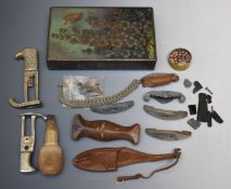 Small collection of bayonet and dagger parts including WW2 German examples etc. PLEASE NOTE ALL