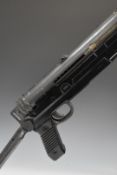 Deactivated Australian Model  M56 7.62mm sub machine gun with folding stock, pistol grip and